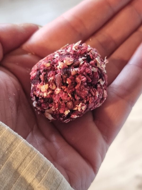 Ruby Raspberry Paddock Poppers Energy Balls